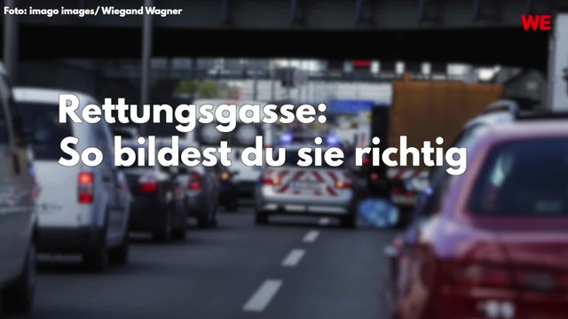 Rettungsgasse: So bildest du sie richtig