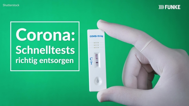 Corona: Schnelltests richtig entsorgen