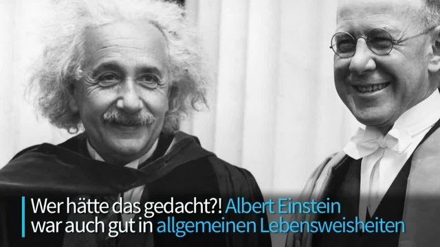 Einstein gibt allgemeine Lebenstipps