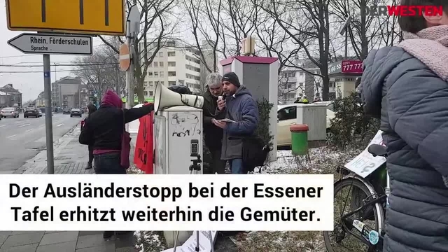 Demonstration gegen Rassismus bei Essener Tafel