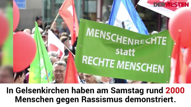 Demos in Gelsenkirchen 2000 Teilnehmer demonstrieren friedlich gegen Rassismus