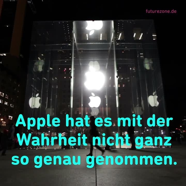 Apple hat gelogen und wird jetzt verklagt