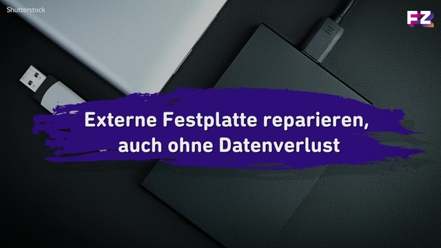 Externe Festplatte reparieren, auch ohne Datenverlust