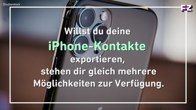 iPhone-Kontakte exportieren: So geht es!