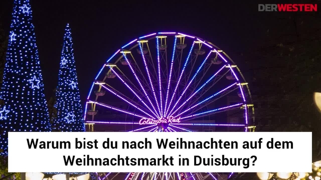 Umfrage nach Weihnachten auf dem Duisburger Weihnachtsmarkt