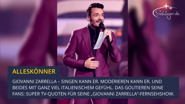 Giovanni Zarrella: Nie mehr Schlager?