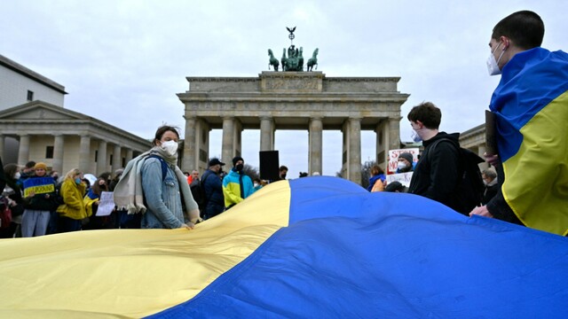 Solidarität mit der Ukraine: Demo in Berlin