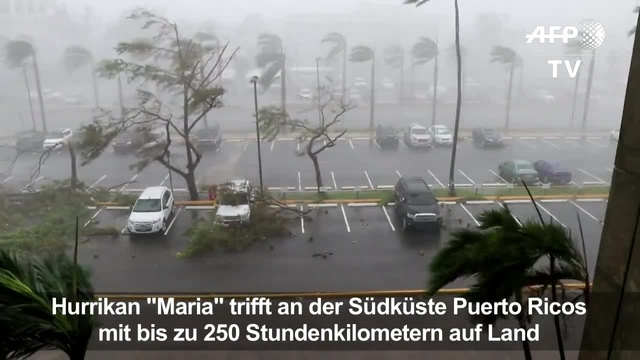 Hurrikan "Maria" trifft in Puerto Rico auf Land