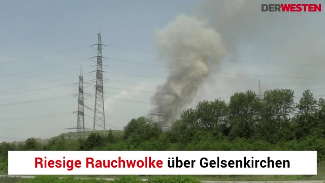 Brand auf Mülldeponie in Gelsenkirchen