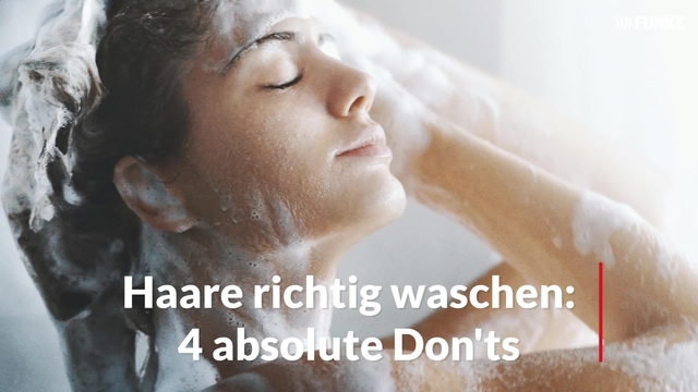 Haare richtig waschen - 4 absolute Don'ts