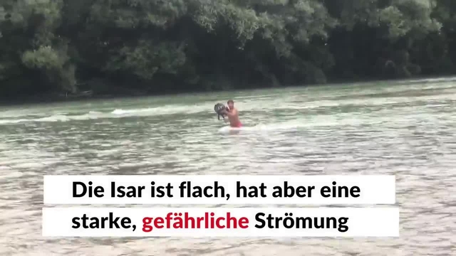 Gefangen auf der Isar-Insel: So gefaÌˆhrlich ist der Fluss wirklich