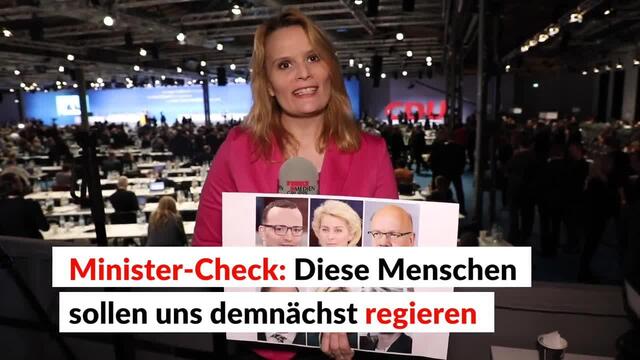 Minister-Check: Diese Menschen sollen uns demnächst regieren