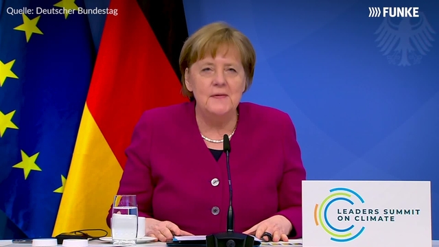 Kanzlerin Merkel beim US-Klimagipfel „Leaders Summit on Climate“