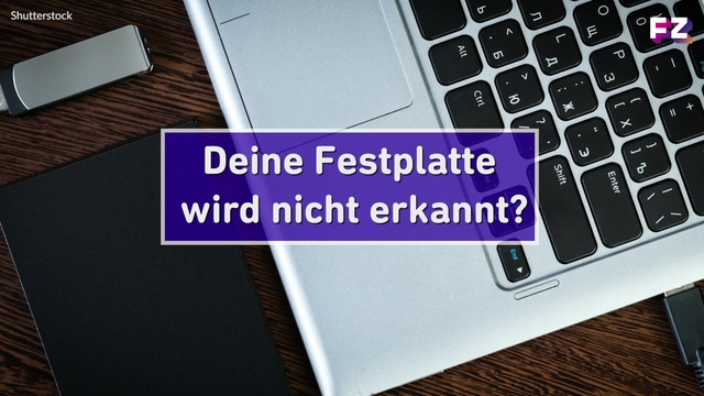 Neues Laufwerk, alte Probleme: Das kannst du tun, wenn deine Festplatte nicht erkannt wird