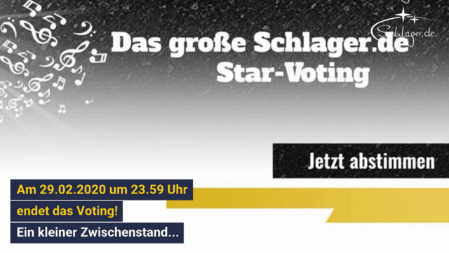 Zwischenstand Schlager.de Jahresvoting