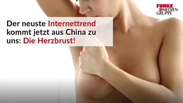 Neuester Nackttrend aus China: #heartshapedboob-Challenge