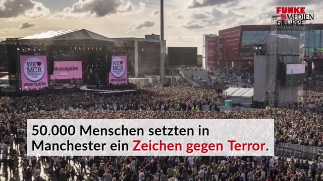 50.000 Menschen setzen in Manchester Zeichen gegen Terror