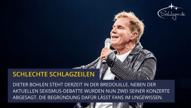 Sexismus-Skandal um Dieter Bohlen: Jetzt wurden auch noch zwei Konzerte abgesagt