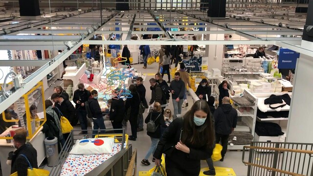 Ansturm auf Ikea in Moskau