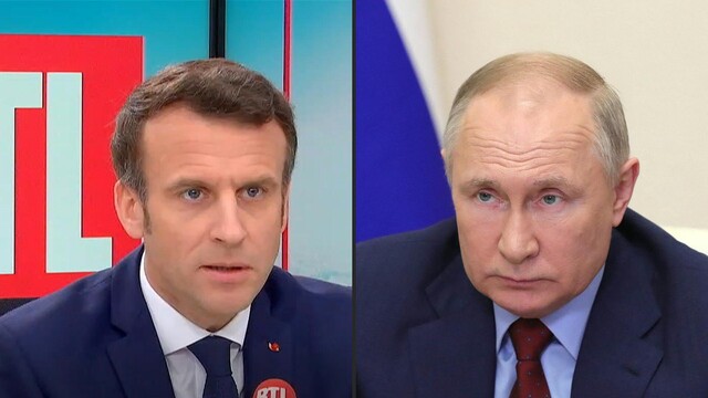 Macron: Putin will am 9. Mai "Sieg" in der Ukraine feiern