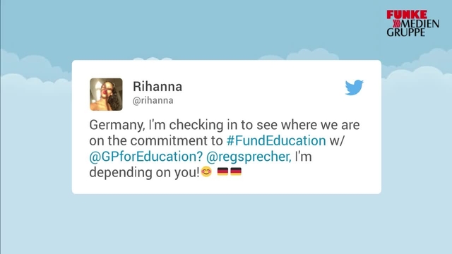 Darüber twittert Rihanna mit Regierungssprecher Seibert