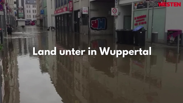 Hochwasser in Wuppertal: DERWESTEN-Reporterin vor Ort