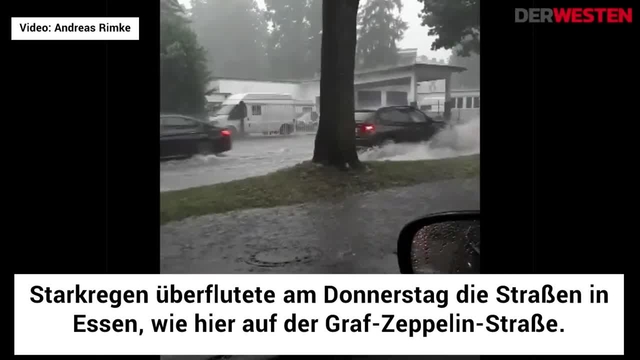 Heftiges Unwetter in Essen