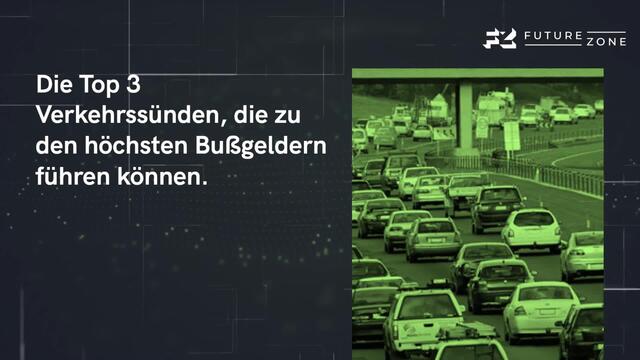 Bußgelder im Verkehr: Top 3
