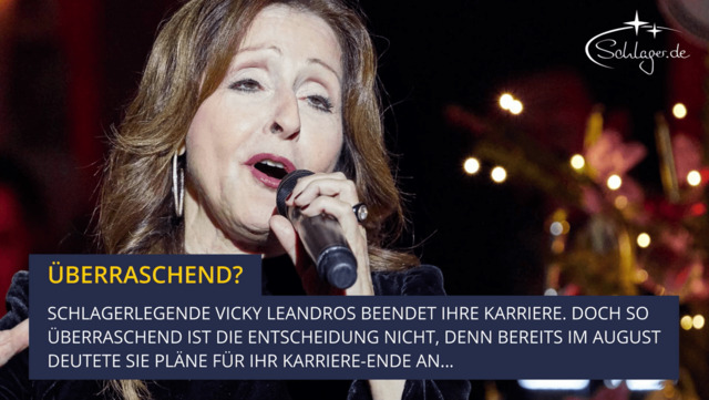 Vicky Leandros: Sie verkündet ihr Karriere-Ende