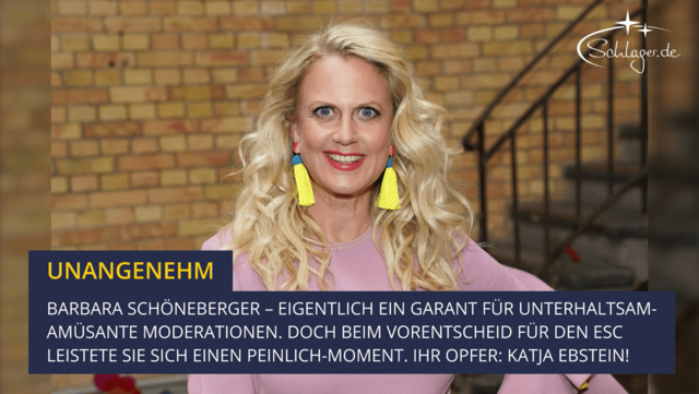 ESC Barbara Schöneberger: Schlimmer Peinlich-Moment mit Katja Ebstein