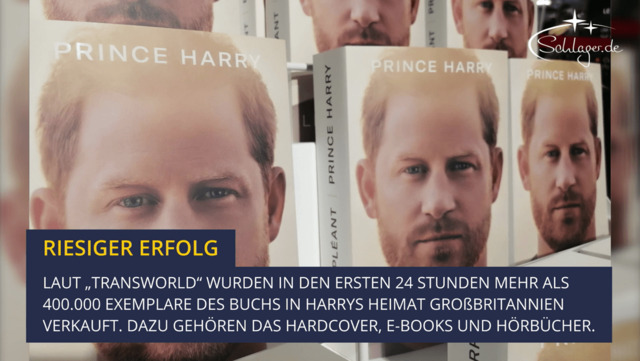 Prinz Harry: Biografie „Reserve“ auf Platz eins aller deutschsprachigen Bestsellerlisten