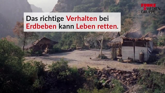 So verhalte ich mich bei einem Erdbeben richtig