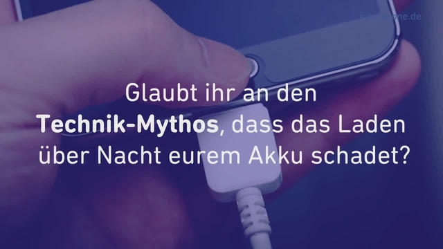 Smartphone-Akku laden über Nacht