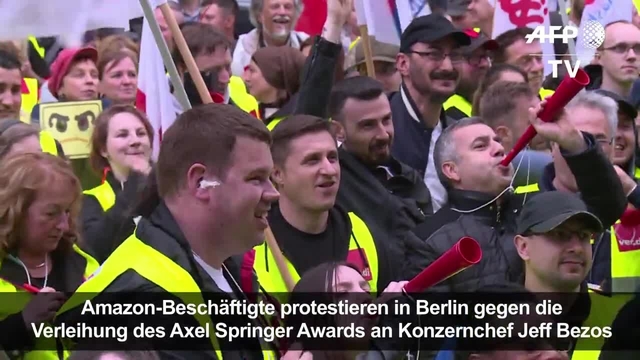 Mitarbeiter protestieren gegen Preisverleihung an Ãmazon-Chef