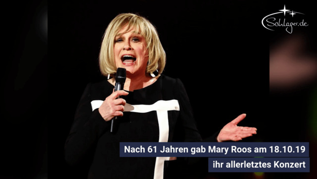 Mary Roos hat ihre Karriere beendet