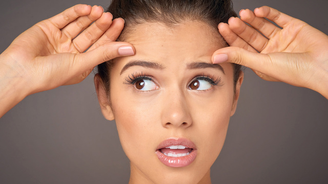 Zornesfalte los werden