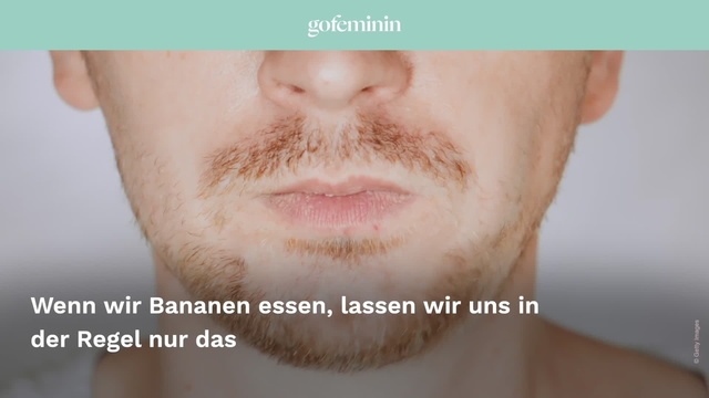 Bananenschale essen