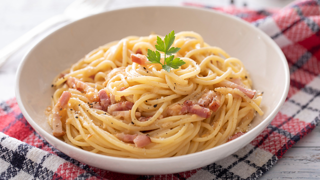 Spaghetti &agrave; la Carbonara