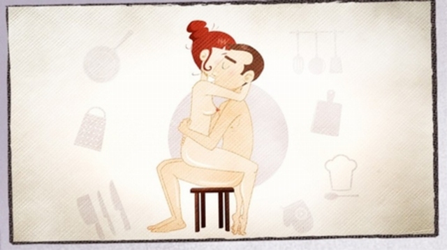Die Top 10 Kamasutra-Stellungen f&uuml;r gen&uuml;ssliche Momente in der K&uuml;che