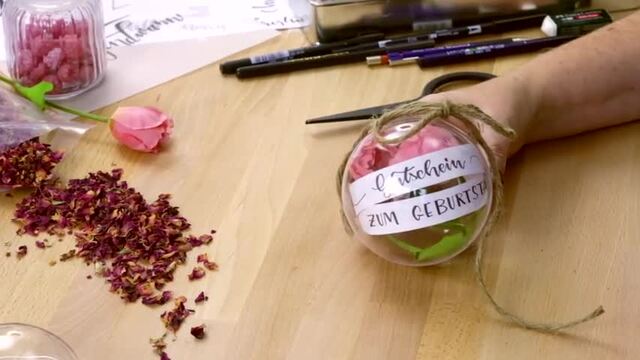 Sch&ouml;ner schenken: Anleitung f&uuml;r wundersch&ouml;ne Handlettering-Gutscheine